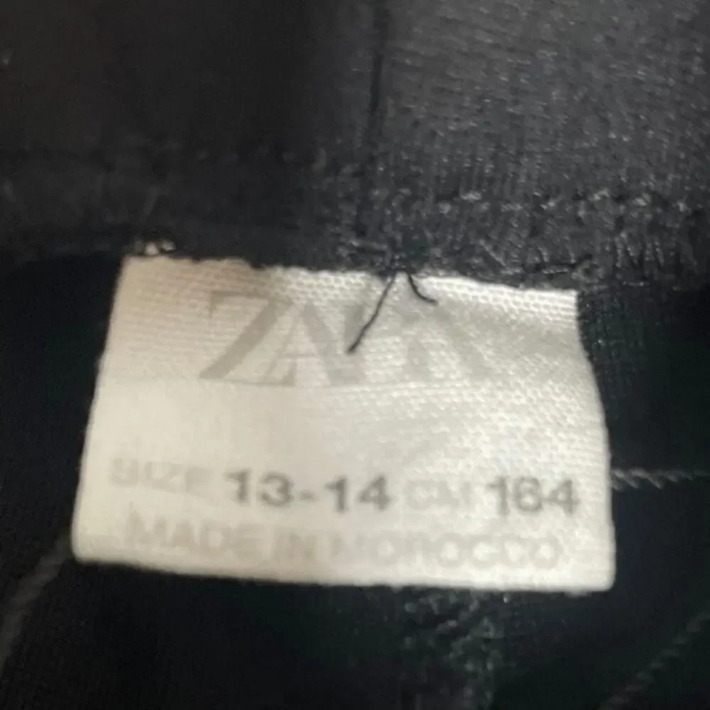 Zara Youth Girls Black Stretchy Flare Knit Pull On Pants Size-13-14